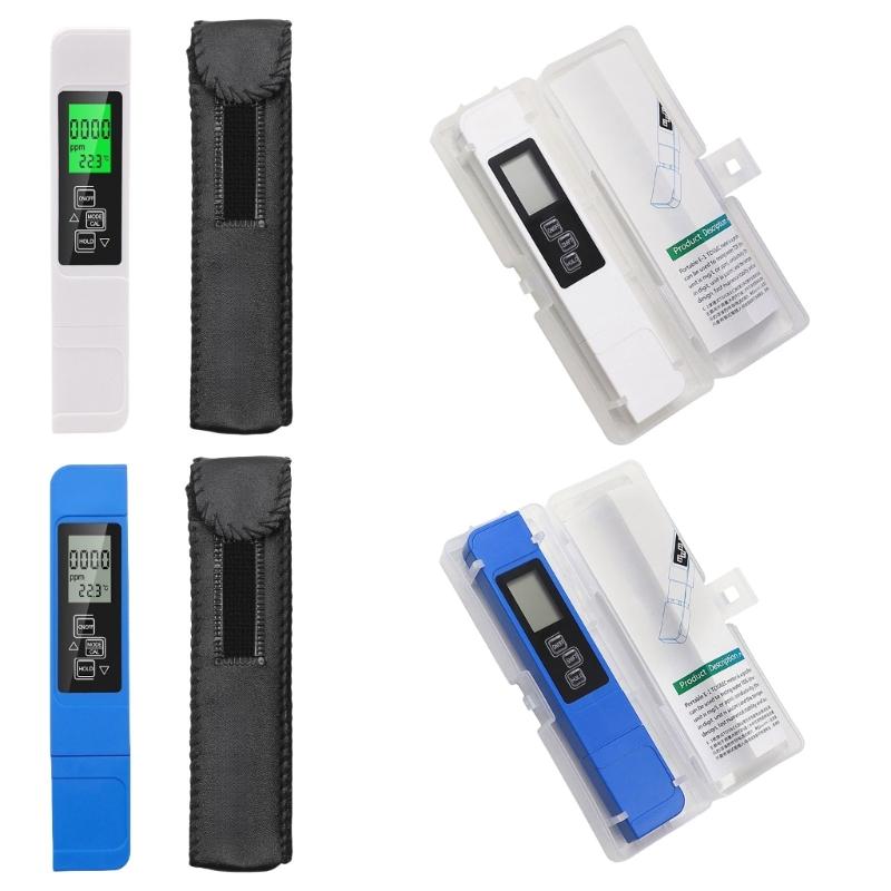 Multifunctional Water Quality Tester Monitors TDS & Temperature ABS Perfect for Household Aquariums Pool & Laboratory