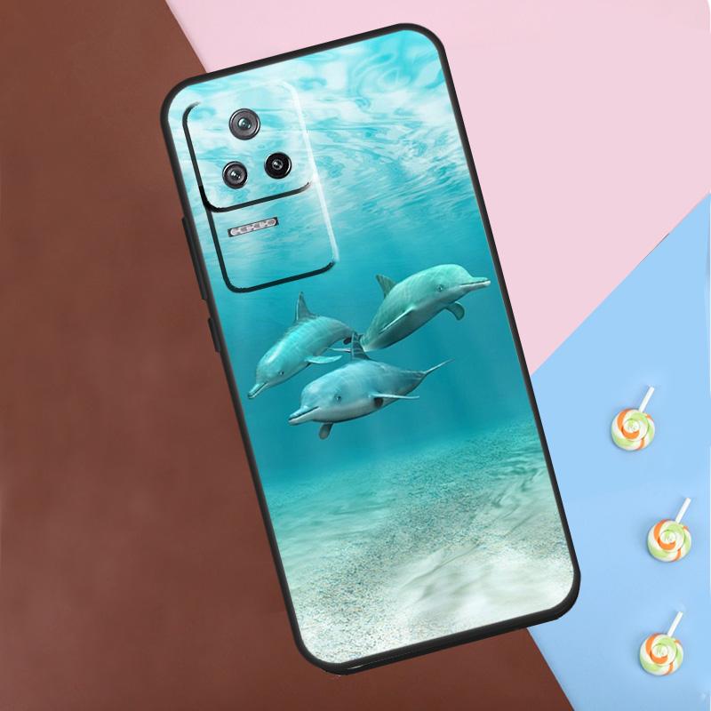 Ocean Dolphin Case For Xiaomi 13T Pro 14 12T 11T 12 13 Lite POCO F5 X3 X4 X5 X6 Pro M6 F3 F4 M5s Cover