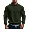 Men's ,color Casual And Trendy Lapel Color,blocked High,weight Loose Long,sleeved Top