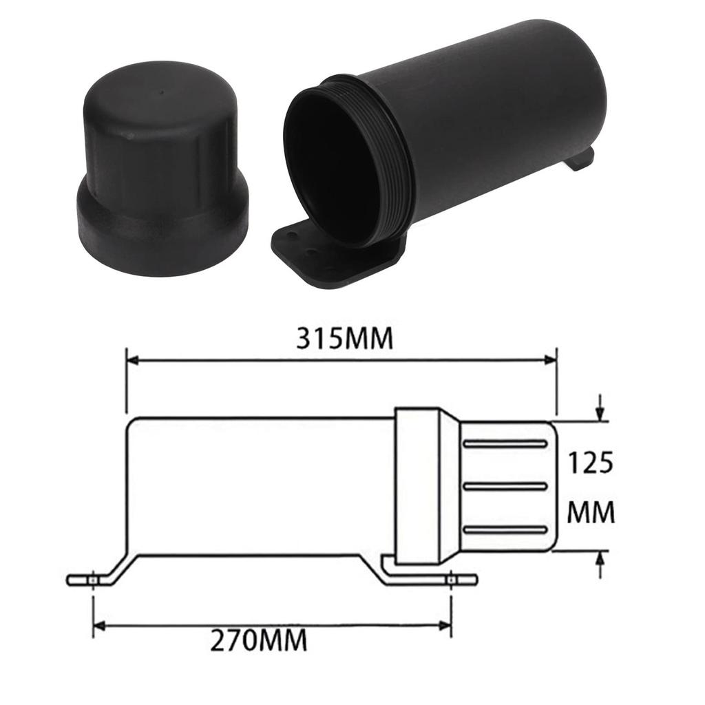 Motorcycle Tool Case Waterproof Tool Tube Mounting Type Tool Bottle Tool Holder Motorcycle Bottle Tube Type PP Material Motorcycle ATV UTV Truck