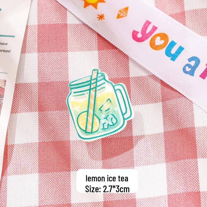 Cartoon Acrylic Drink Bottle Clip: Cute Student Stationery & Gift