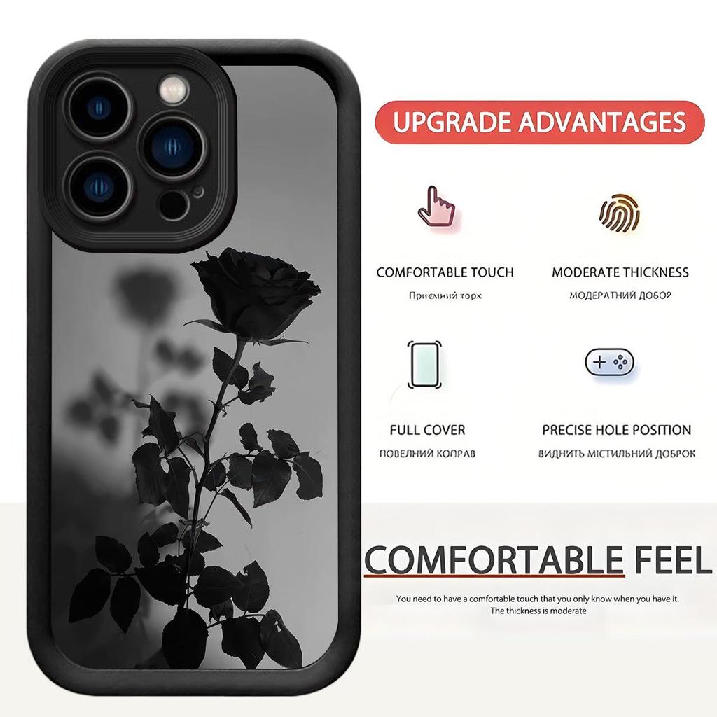 Shadow Flower Sky Eye Diamond Sand iPhone 15/16/17 Protective Case
