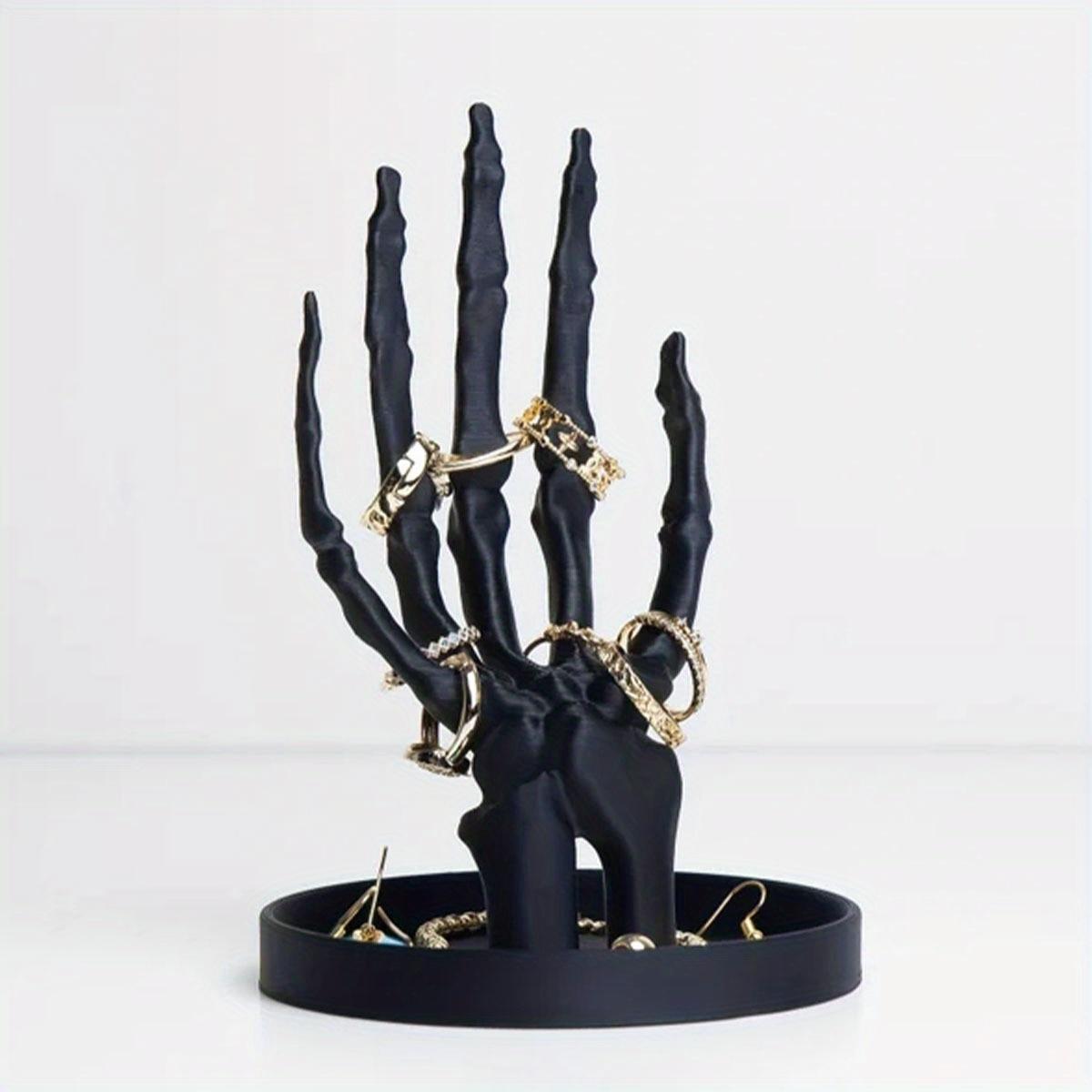 

Gothic Skeleton Jewelry Box | ABS Organizer for Necklaces, Rings, Earrings | Halloween Decor & Vanity Storage