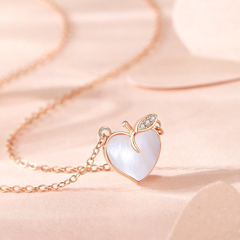 Tancise 925 Sterling Silver Classic Women Necklace Pendant Zircon Fashion Gift