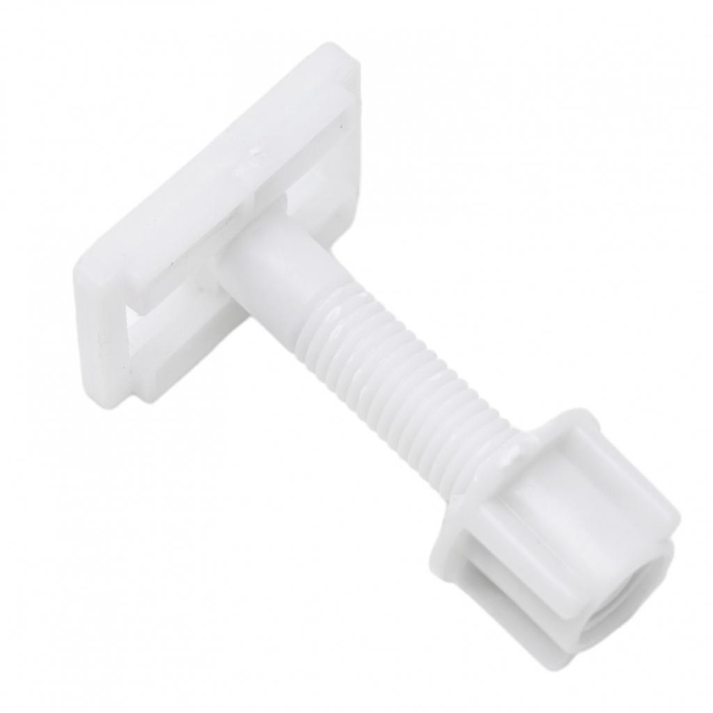 Toilet Hinge Screws White 2*Sliding Plates Accessories