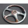[Beautiful item! At that time!] Wood style & leather steering wheel Old car Hiso Vip GX71 Mark II Cresta GZ10 Soarer Highway Racer Y30 Y31 Gloria
