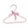Clothes Hanger with Bow Non-slip ABS Children Faux Pearl Rack for Home