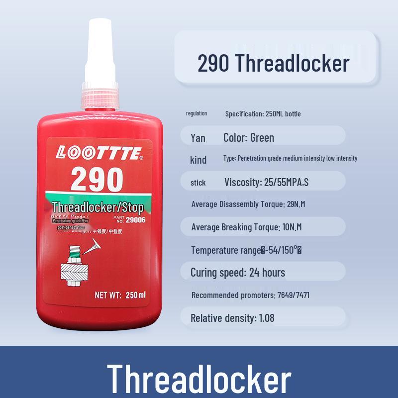 Anaerobic Thread Locking Sealant: 243, 222, 242, 262, 263, 271, 272, 277