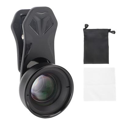 HD Macro Phone Lens 10X Glass Universal Macro Photography Lens for Smartphone Black