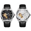Men's Automatic Watch with Genuine Leather Strap, Waterproof, Antique Style, Analog, Fashion Accessory, Perfect Gift for Valentine's Day, Christmas,