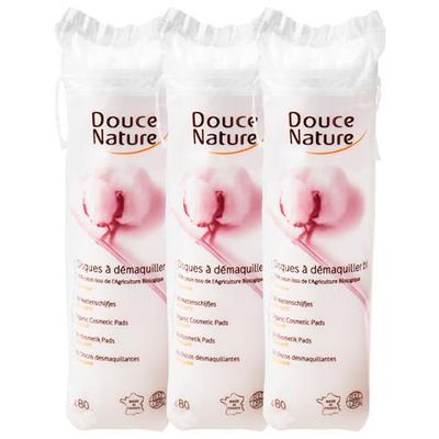 Doosnatur Fransız Organik Pamuk Puf 80 adet x 3 paket (organik pamuk pedler)
