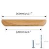 Wooden Pulls Wardrobe Door Handle Beech Wood Black Walnut Drawer Knob Cabinet Bedside Table Pull