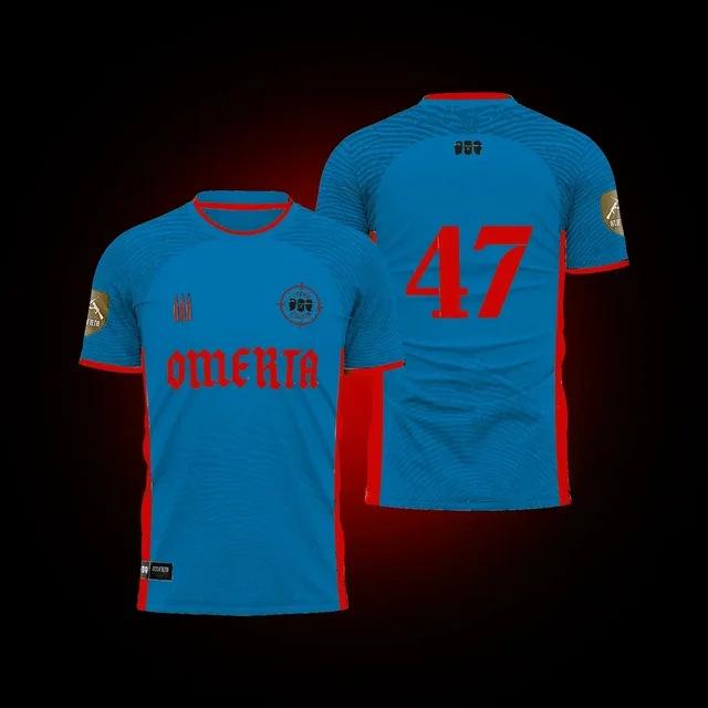Nuova maglia da calcio Omerta tedesca, maglia da allenamento da uomo stampata, maglietta sportiva traspirante con scollo a girocollo