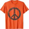 Retro Vintage Used Look Friedenszeichen Design Unisex T-Shirt