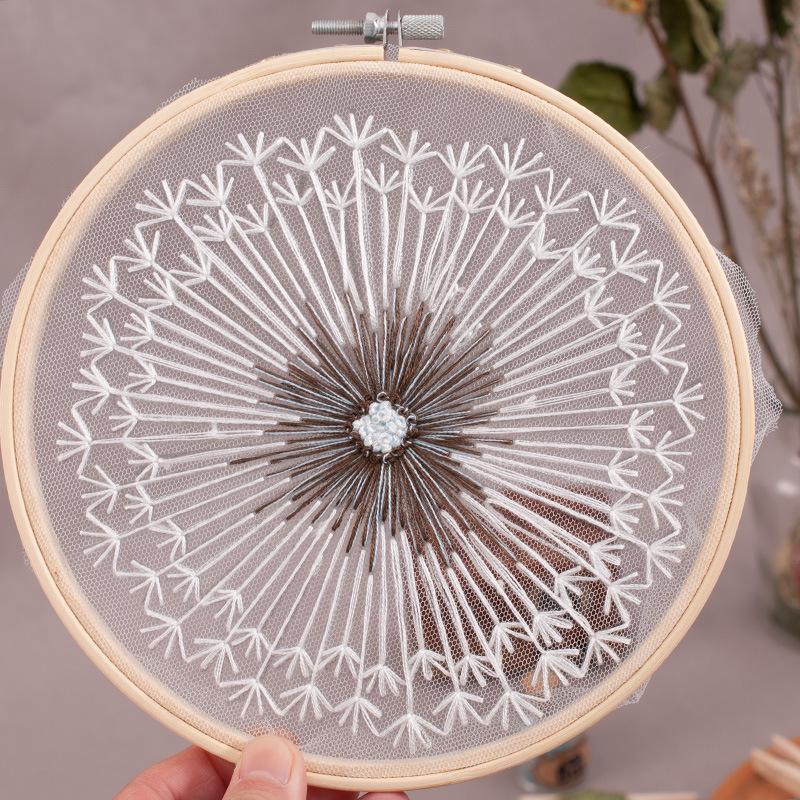 Diy Material Embroidery Bag, Simple Beginner Training Material Bag, European Embroidery Cross Stitch, Sample Available.
