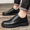 Fashion 2024 Leather Men Shoes Luxury Trendy Casual Slip on Formal Loafers Men Moccasins Italian Black Male Driving Shoes Sneakers