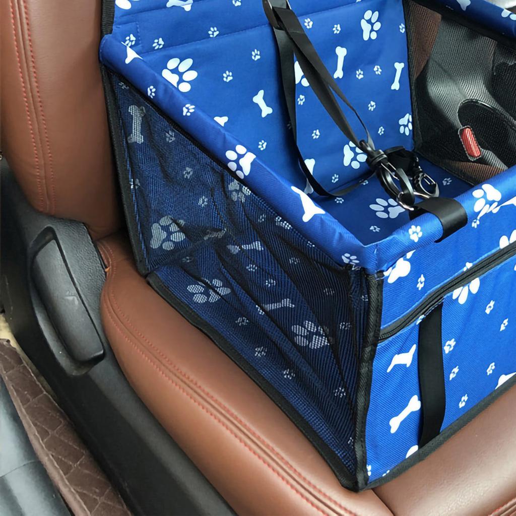 Pet Car Booster Seat Breathable Washable Easy Assembly Portable Pet Car Seat for Pets Dogs and Cats Black White