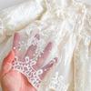 Baby Rompers for Tulle Baby Baby Long Floral Shrine First Monthly Years Old [VNGOLERRY] Girls, One-Piece Dress, Dress, Clothes, Sleeves, Lace,