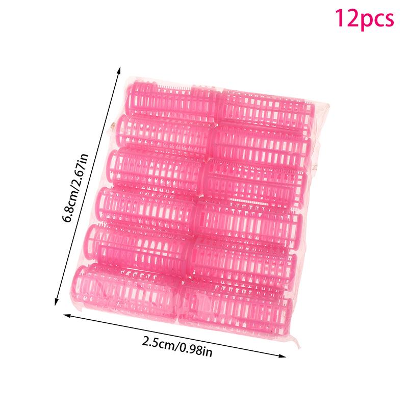 12Pcs/Set Heatless Hair Curler Rollers S/M/L Grip Clips Lazy Curlers Hairdressing Diy Hair Styling Tool For Women