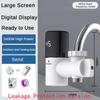 Electric Faucet Stainless Steel Hot and Cold Dual-purpose Faucet Temperature Digital Display Electricity Isolation Instant Hot Water Faucet