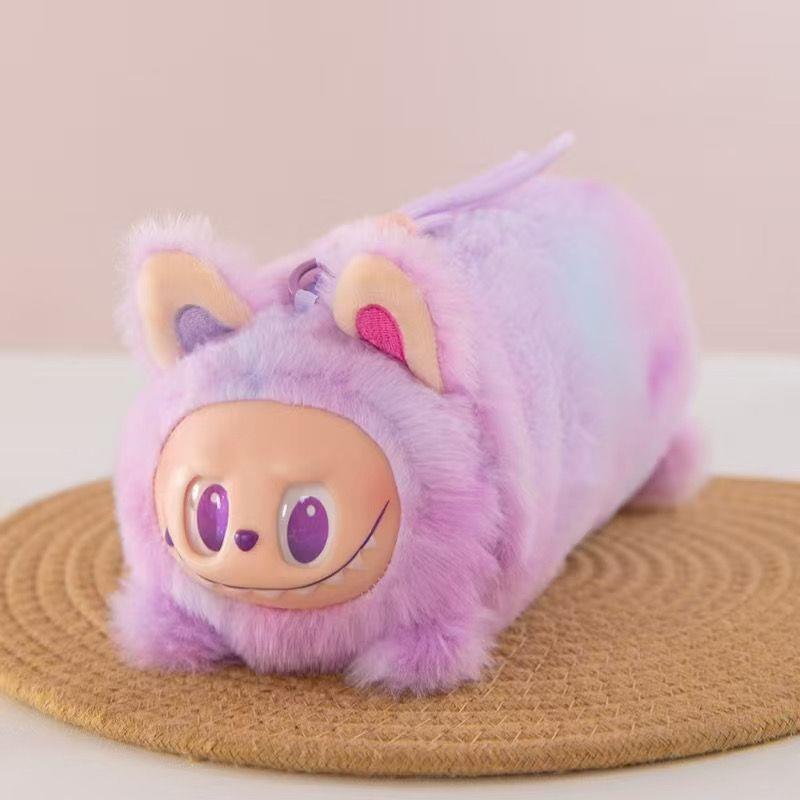 

Tide Play 3.0 Pencil Case Stationery Case Cosmetic Bag Keychain Bag Pendant Doll Purple [Lucky]