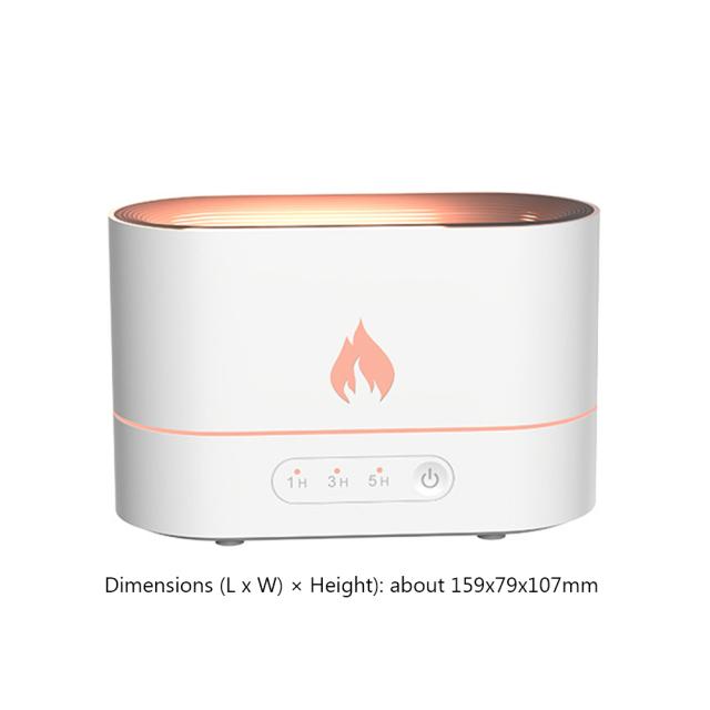 Portable USB Essential Oil Diffuser Ultrasonic Humidifier Home Office Flame Effect Air Freshener Fragrance Sooth Sleep Atomizer