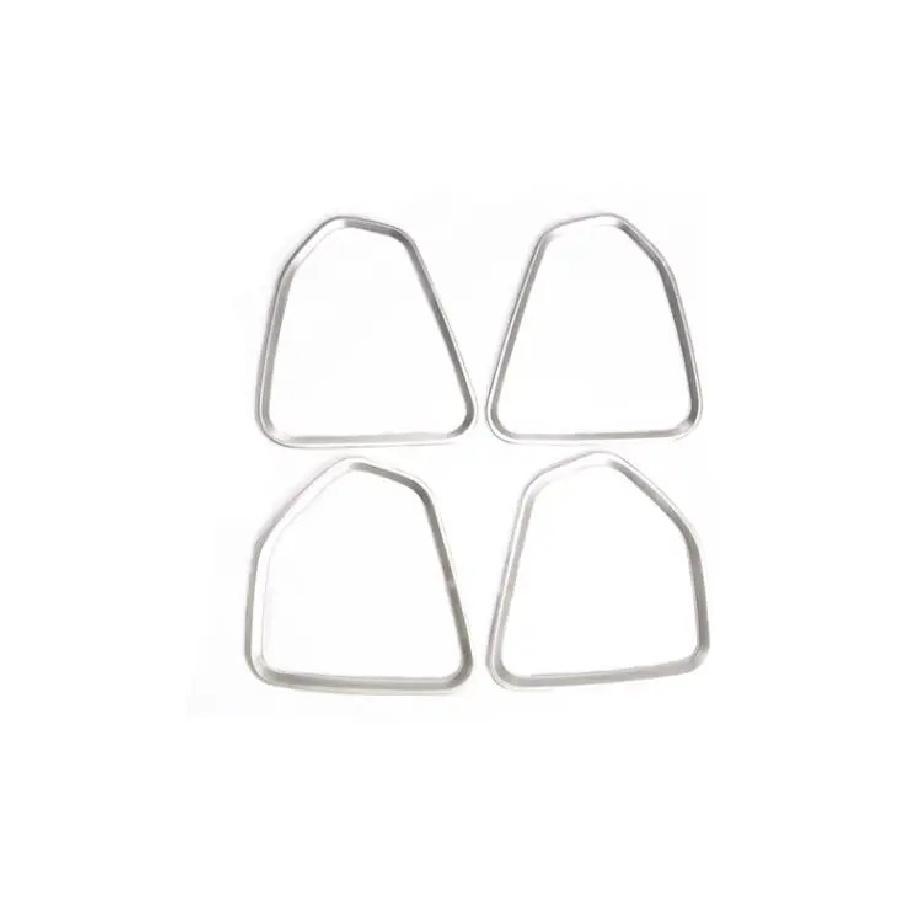 Car Detector Stick ABS For Jeep Compass 2017 2018    Ide Door Audio Speak Sound Cover Ring Trim Frame 4pcs