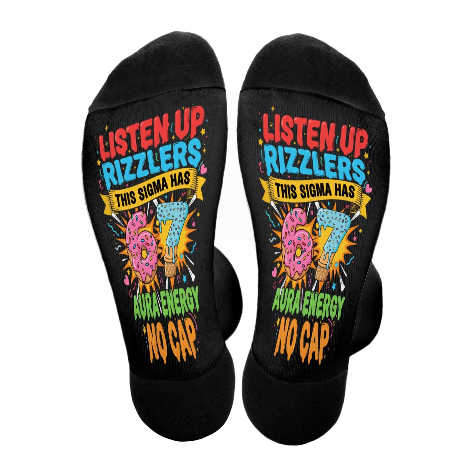 

Модные, теплые и интересные носки с шестью или семью дизайнами для бабушки One Size чёрный