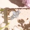 S925 Sterling Silver Rhombus Zirconia Flower Vine Ring for Women - High-end European and American Style.