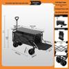 2025 Foldable Outdoor Camping Cart - Lightweight Picnic and Campsite Trolley