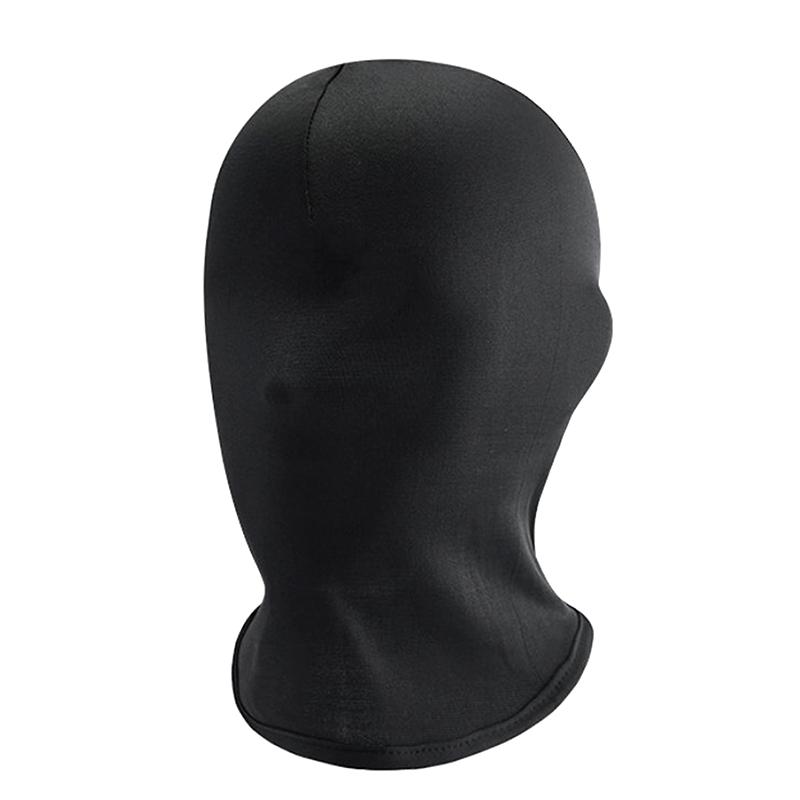 Black Full Face No Hole Cover Hat Women Men Cs Balaclava Cap Sun Uv Protection Festival Cosplay Props Costumes Spandex Full Mask