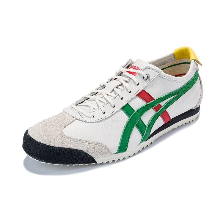 Onitsuka Tiger Mexico 66 Sd Leather Sports Shoes Lightweight Breathable Low Top Casual Shoes Unisex sneaker Off-White 1183A036-100