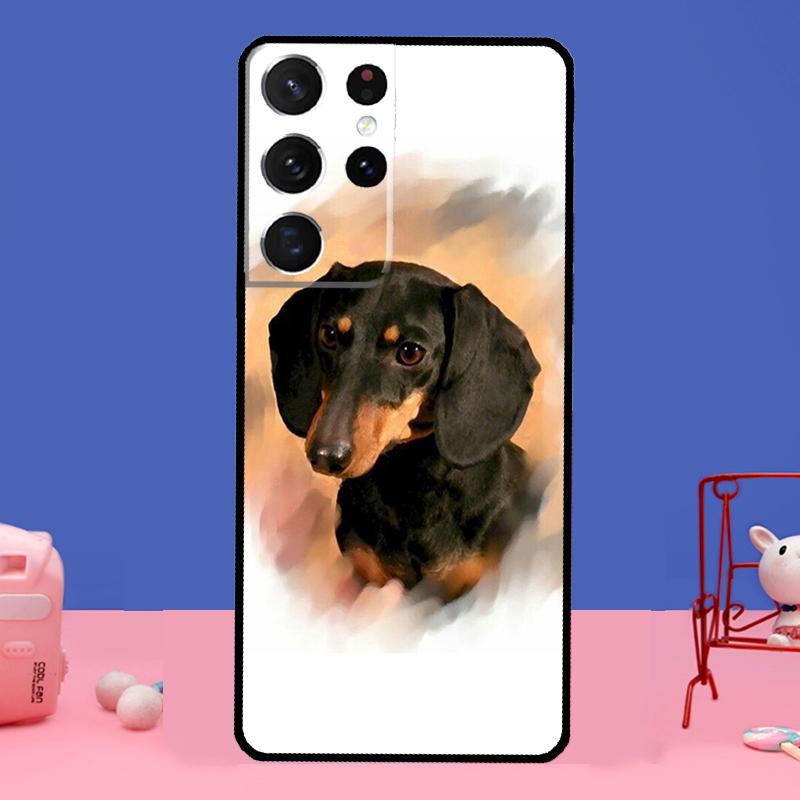 

Чехол для телефона с изображением собаки таксы для Samsung Galaxy S22 Ultra S8 S9 S10 Plus Note 20 Ultra S20 FE S21 Ultra Note 20 Ultra