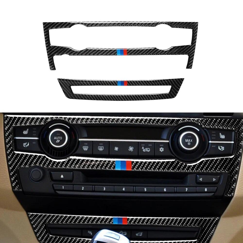 

Для BMW X5 E70 X6 E71 08-13 углеродное волокно, декор интерьера автомобиля, центральная консоль, наклейка на панель переменного тока, аксессуары для отделки Voiture BMW Color