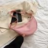 2024 Women's Trendy Lightweight Nylon Crossbody Bag - Simple Fashion Shoulder Canvas Dumpling Bag