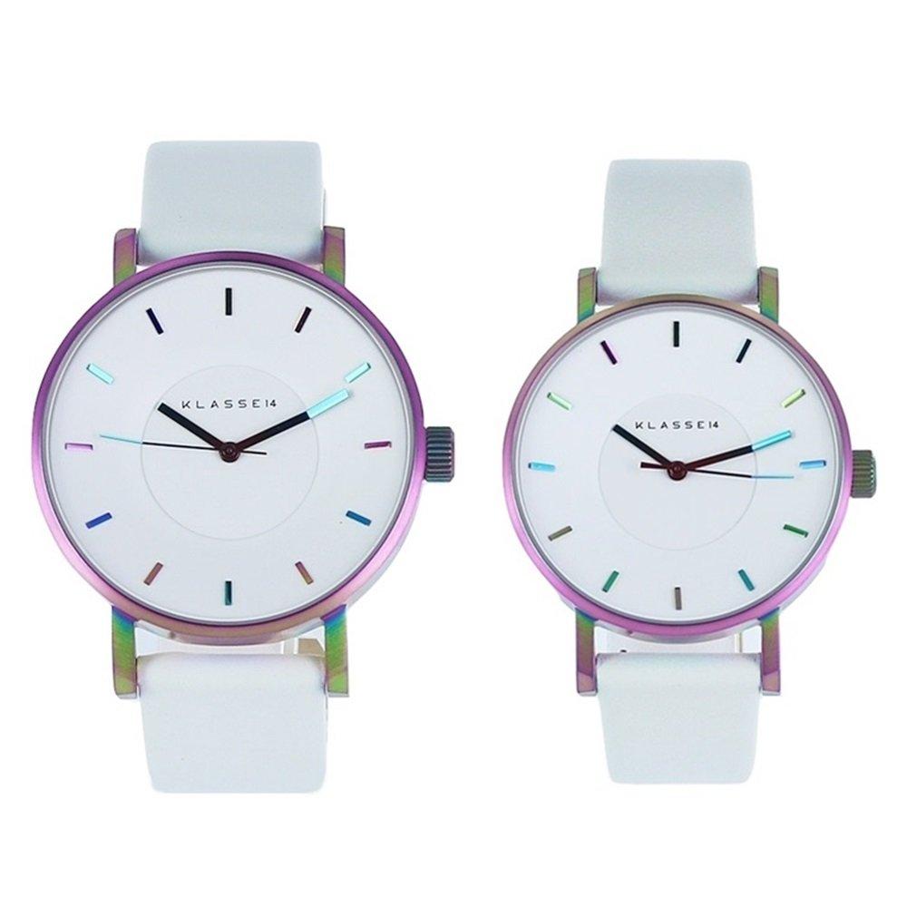 

[KLASSE14] Pair Watch Volare Rainbow White High Quality Leather VO16TI003M VO16TI003W