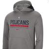Nike X NBA New Orleans Pelicans Court Practice Performance Pullover Comfortable Hoodie Men Hoodies Charcoal CN3864-063