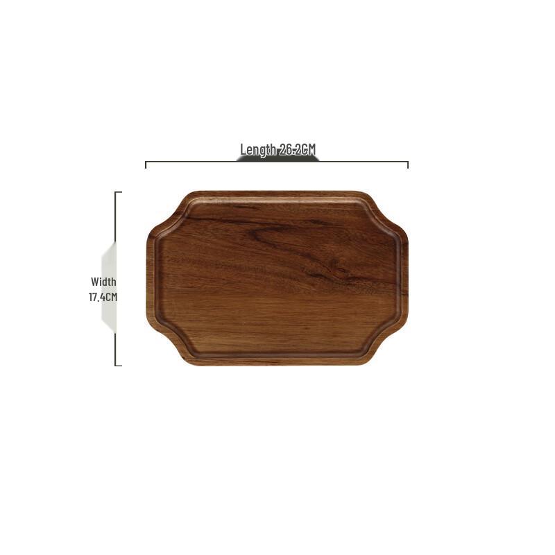 Ru Han Acacia Wood Octagonal Tray