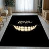 Alice nel Paese delle Meraviglie Cartone Animato Gatto Sorridente Tappeto da Area Antiscivolo per Soggiorno Tappeto Morbido per Camera da Letto Sala Giochi Divano, Tappetino Decorativo per la Casa