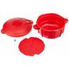 Meyer Microwave Pressure Cooker, 2.3L, Polypropylene, Easy Cooking, Time-Saving, Italian Red, MPC-2.3IR