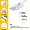 high qualityBZPCF 1pc USB Fairy String Lights, 66FT 200LED, 33Ft 100 LED, 16.4FT 50LED, Silver Wire, 8 Lighting Modes, Remote Control, USB Powered,