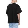We11done Letter Pattern Short Sleeve T-Shirt Unisex T-Shirts Black WD-TT3-21-510-U-BK