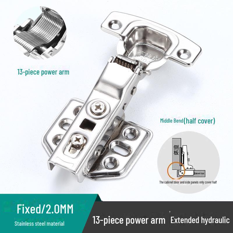 Balama hidraulică cu arc tampon din oțel inoxidabil 304 pentru uși de dulap și dulap