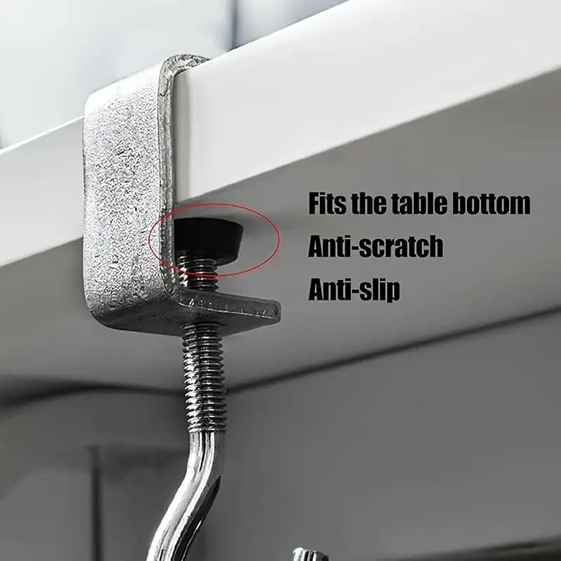 1 PEÇA Gancho para Mochila Escolar de Estudante Gancho Lateral de Mesa Gancho de Mesa Dormitório Bolsa Removível Mochila Armazenamento Portátil Gancho Sem Prego