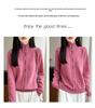 Women's Heathered Wool Stand-Up Collar Cardigan Sweater - Long Sleeve, Double-Strand, Thickened Knit for Autumn & Winter