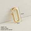 Can Be Opened Spring Clasp Chrms For Jewelry Making Supplies Gold Color Round Oval Buckle Diy Bracelet Necklace Accessories