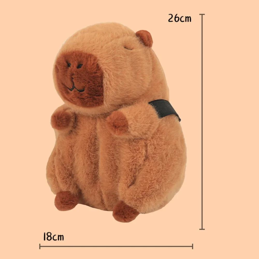 Cute Plush Capybara Car Tissue Box Car Armrest Box Creative Paper Drawing Box Multi functional Hanging Tissue Kawaii Anime Toys