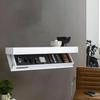 Solid Color Wooden Magic Flap Shelf Wall Mounted Decorative Hidden Shelves with Secret Compartment Space Saving