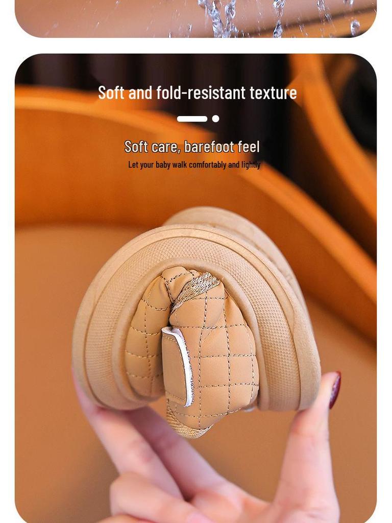 Kinder Winter Schneestiefel mit Samtfutter und Verdickter Isolierung