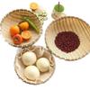 Household Bamboo and Rattan Steamed Bun and Egg Basket Set